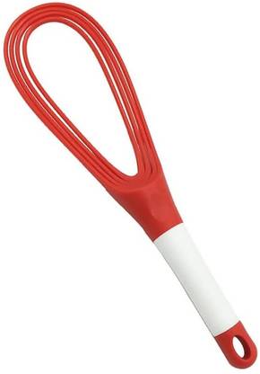 mapperz Twist Egg Whisk Beater Flat Balloon Whisk Non-Stick Cookware Silicone Balloon Whisk