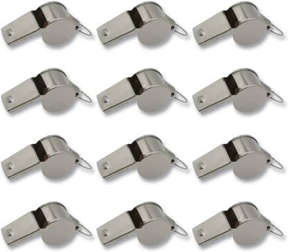 TIMA Metal Whistle Referee Football Whistle (Pack 12) Pea Whistle
