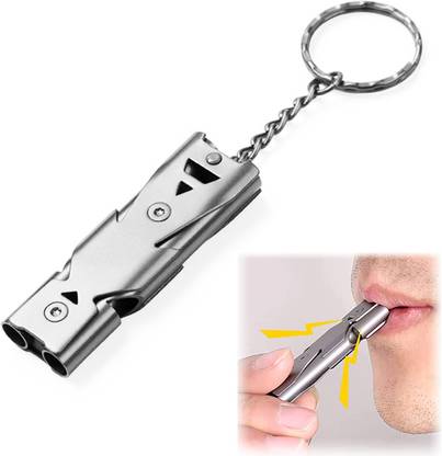HASTHIP Emergency Whistles Lifeguard Safety Whistle with Keychain, Kids Rescue Tin Whistle