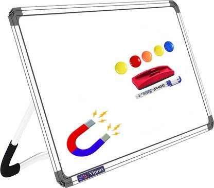 Bite Shopping Magnetic 1x1.5 Feet Standing Whiteboard With 1 Marker, 1 Magnetic Duster, 5 Magnets Whiteboards and Duster Combos