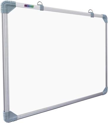 Eduway Non Magnetic 2x2 Feet Double Sided Whiteboard and Chalkboard|Front Dry Erase Marker Board & Reverse Green Chalk Board | Glossy Surface | Robust Aluminum Frame|(60x60 cms) Whiteboards