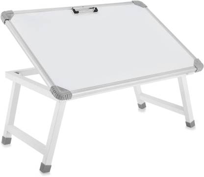 Eduway Non Magnetic Wooden Multipurpose Portable Whiteboard Study Laptop Table | Portable Desk & Laptop bed Multipurpose Portable Whiteboard Study Laptop Table with 1 Marker 1 Duster. Whiteboards and Duster Combos