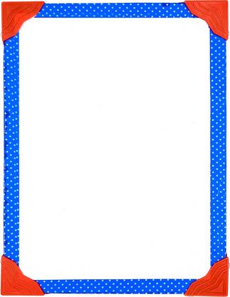Mahit Systems Non Magnetic 2 in 1 Learn N Write 8x11 Inch Slate for Kids | Double Sided Front for Chalk & Reverse Dry Erase Board with PVC Corners | Learning for 2 Years & Above Whiteboards