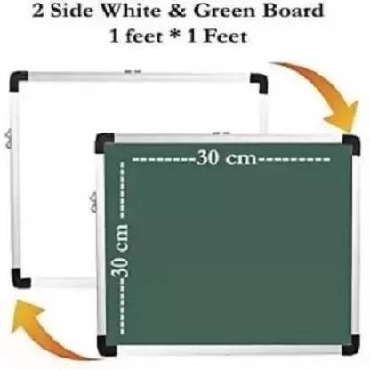 JAGMONI Non Magnetic Melamine Small 1x1 feet, 30x30cm, 300x300mm Blackboards