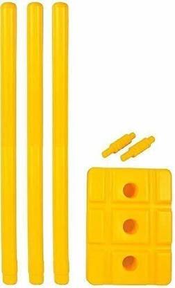 deego Sports Good Quality Plastic Stumps - 3 Wickets + 2 Bails _ 143