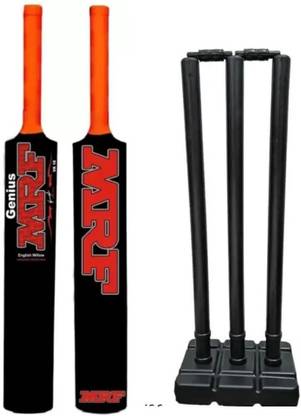 KP FITZONE fitness combo of new stump set full size with PVC plastic cricket bat full size