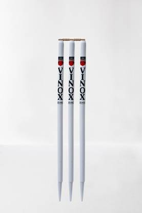 vinox FitIndia 3 Wooden Stumps & 2 Bails (2 Wicket Set) CRICKET WOODEN STUMPS SET01