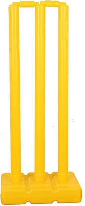 deego Sports Good Quality Plastic Stumps - 3 Wickets + 2 Bails _ 123