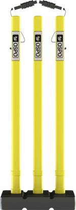 OSPO SPORTS Plastic Stump Set with attached Bails, Plastic Wickets