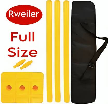 Rweiler Premium quality 3 Wicket & 2 bails 1 base set full size