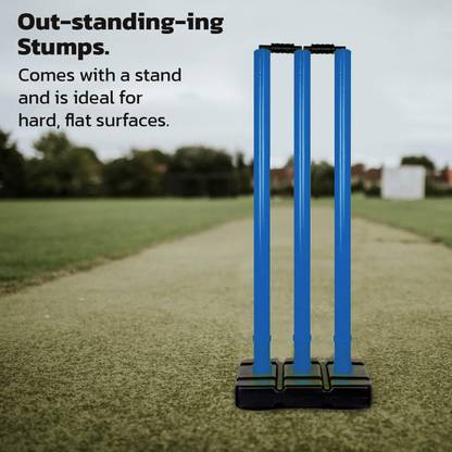 SWAURSAHA Plastic Cricket Stumps / Wickets Set for Ground, Turf, Tournaments