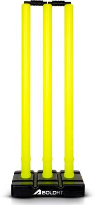 BOLDFIT Wickets Cricket Stumps Plastic Stump Stand Wicket Stump Cricket Stump Full Size