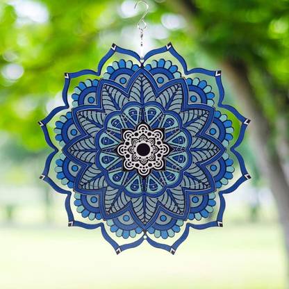 Royalkart Wind Spinner for Yard & Garden Art Outdoor 3D Metal Wind Sculptures Kinetic Stainless Steel Wind Spinner