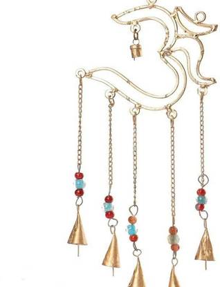 Crafties Art Set of 3 Hanging Harmony Bells Garden Rustic Relaxing Tranquil Wind Chimes Iron Windchime