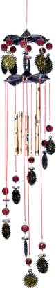 Lucky N Awesome Om Surya Rudraksh Wind Chimes Sound for Home Décor,Wall Hanging,Gift,Soundbells Aluminium Windchime