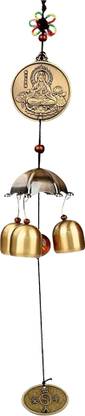 BNF Chinese Style Metal Wind Chime Garden Hanging Decor Avalokitesvara Iron Windchime