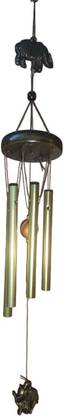 giftsrus Elephant Wind Chime with Metal Bells for Home Decoration, Wall hanging Iron Windchime