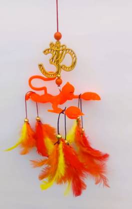 Adhyans Bajrangbali Hanuman Maruti Anjaneya Vayu Putra Feather Dream Catcher