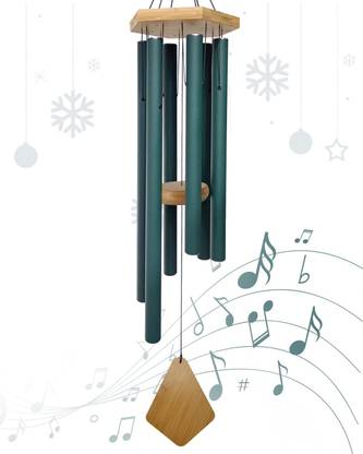 PARADIGM pictures 30 inch Big wind chime - Assured good sound Aluminium, Wood Windchime