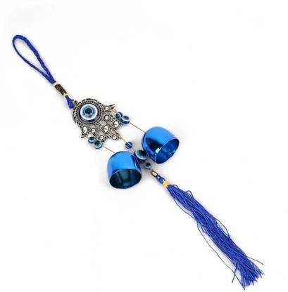 shree krishana traders Hansa-hand-evil-eye-nazar-19 cm Glass Windchime