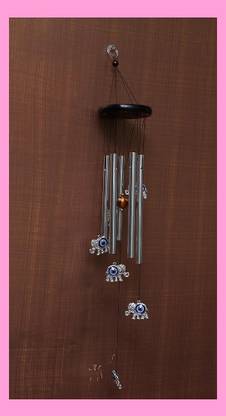 BZILO Evil Eye Wall Hanging Nazar Battu Elephant for Home Décor Design May vary N6 Polyresin Windchime