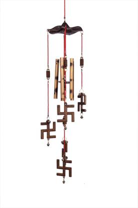 Lucky N Awesome Swastik Wind Chimes Sound for Home Décor,Wall Hanging,Gift,Soundbells Aluminium Windchime