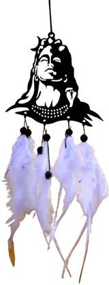 Dalli Nesh Adiyogi White Dream Catcher – Mystical Serenity & Divine Energy Feather Dream Catcher
