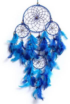 Luunstar Dream Catcher Wall Art Handmade for Bedroom, Balcony, and Garden Parties LHDC Feather Dream Catcher