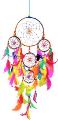 FASTDAP Dream Cacher Wall Hanging Handmade Wall Art for Bedrooms,office,Balcony,Outdoors,Garden,Home Wall Hanging Design Feather Dream Catcher