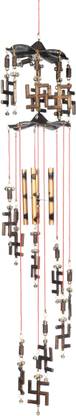 Lucky N Awesome Swastik Wind Chimes Sound for Home Décor,Wall Hanging,Gift,Soundbells Aluminium Windchime