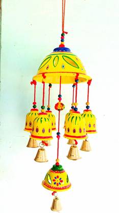 Surya Art Gallery Surya art gallery fency stylist holder top mensan wind chime set of1 pc Plastic Windchime