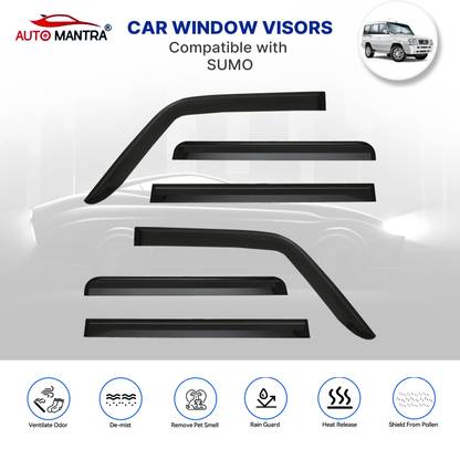 AUTOMANTRA For Non-convertibles Rear Wind Deflector