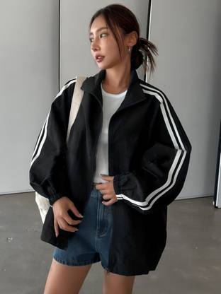 MAYKR Solid Women Wind Cheater