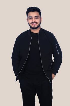 Mia Fashion Men's Summer Jacket Full Sleeves Zipper - UV Protection UPF 50+ jacket Solid Men Wind Cheater
