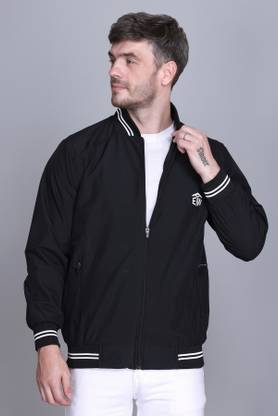 eWools Solid Men Wind Cheater