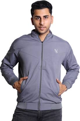 NUBIE Waterproof Polyester Windcheater Sports Gym Running Travel Jacket- BLACK Solid Men Wind Cheater