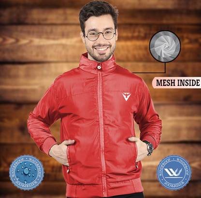VERTICALS Windcheater/winchester Jacket for men Solid Men Wind Cheater