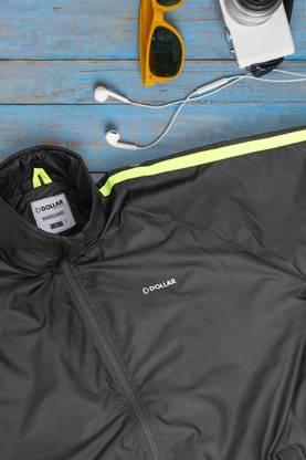 Dollar Lightweight Open Front Colorblock Men Wind Cheater