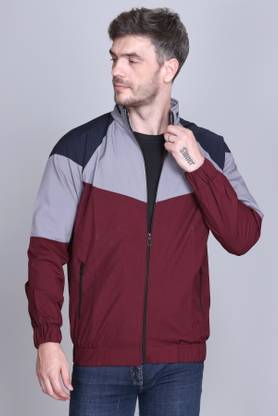 eWools Self Design Men Wind Cheater