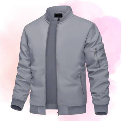 Mia Fashion Men's Windcheater Jacket, Lightweight Transition, Aviator, Blouson with Pockets Solid Men Wind Cheater