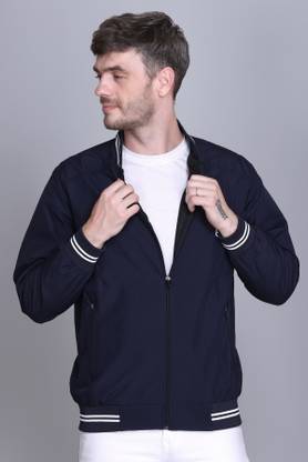eWools Solid Men Wind Cheater