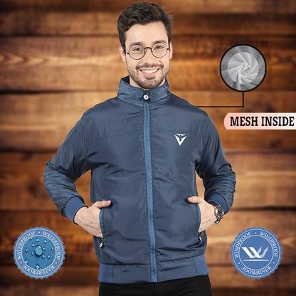 VERTICALS Windcheater/winchester Jacket for men Solid Men Wind Cheater