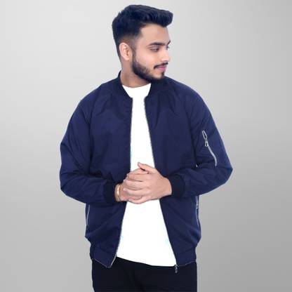 Mia Fashion Men's Summer Jacket Full Sleeves Zipper - UV Protection UPF 50+ jacket Solid Men Wind Cheater