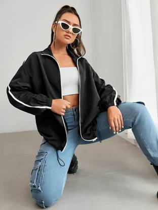 MAYKR Solid Women Wind Cheater