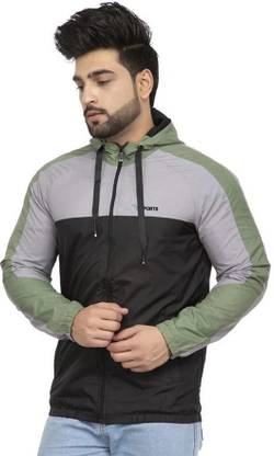 Finext Self Design Men Wind Cheater