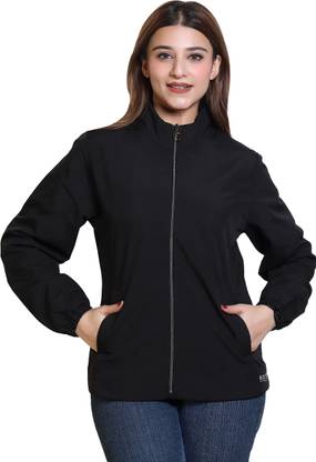 AZF Solid Women Wind Cheater