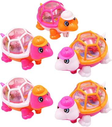 Yooko 1PCS Wind-up Tortoise Toy for Kids Pull String Winding Cone