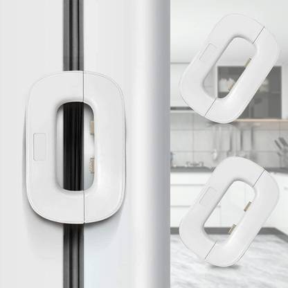 LAVNIK Refrigerator Lock Freezer Door Lock Cabinet Lock Strong Adhesive