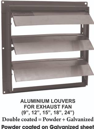 CEE Aluminum Louver 9" Exterior Window Shutter