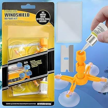 ASHV ENTERPRISE Windshield Repair Kit Car Window Glass Repair Tool Set for Chips, Cracks Windshield Repair Kit